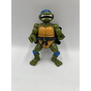 1991 Playmates TMNT Talkin Turtles Leonardo Vintage Action Figure - Untested
